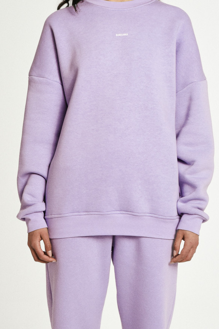 Oversized Sweater Violet Tulip Remember your future