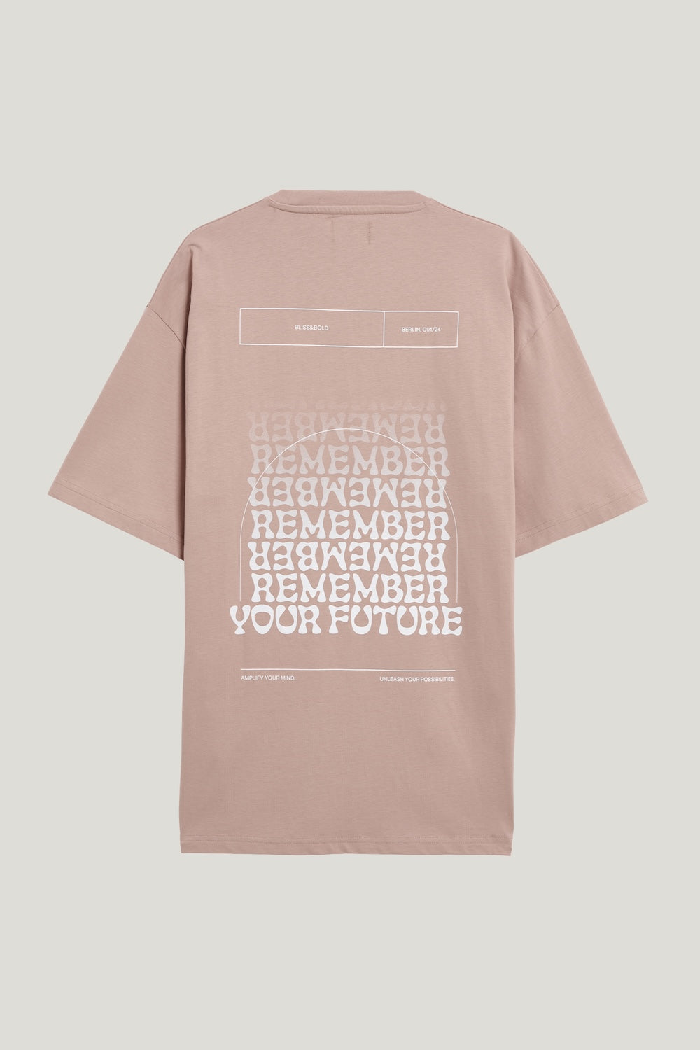 Oversized T-Shirt Brown Remember your future