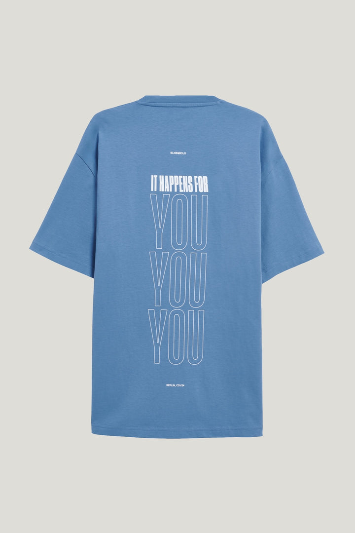 Oversized Tshirt Coronet Blue It happens for you