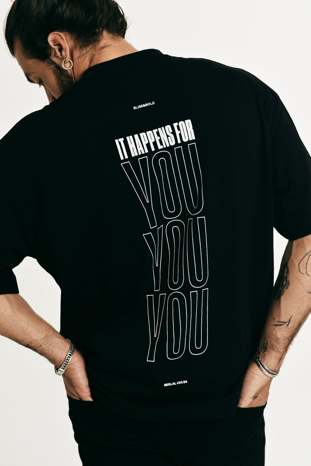 Oversized Tshirt Black It happens for you
