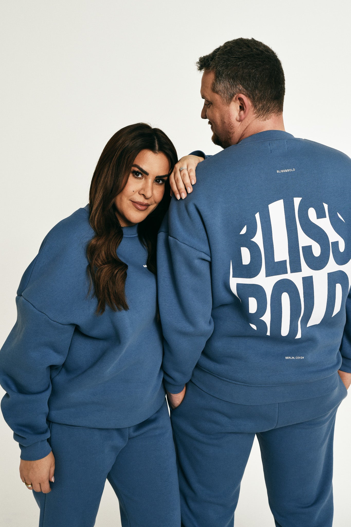 Oversized Sweater Coronet Blue BLISS&BOLD