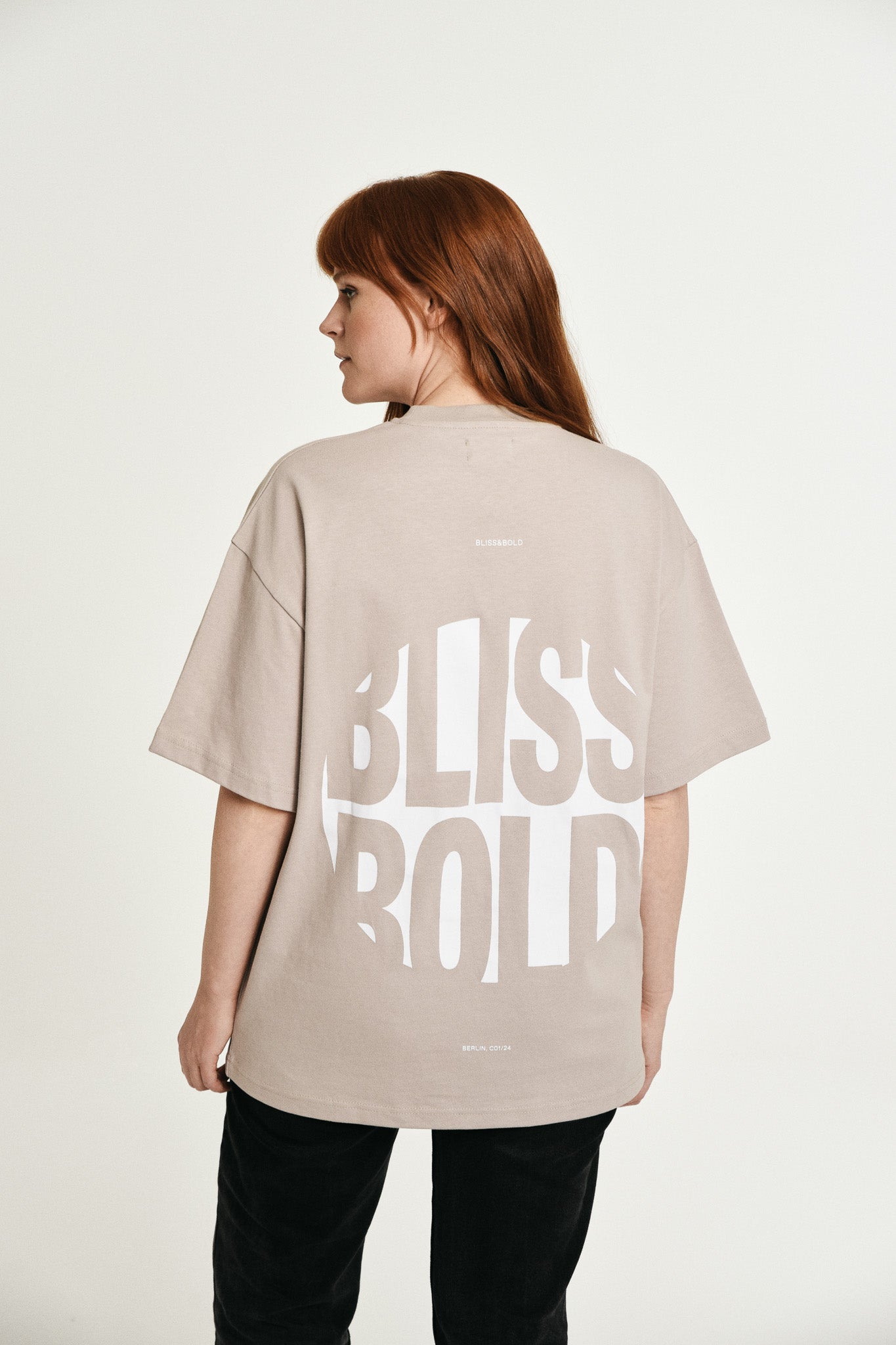 Oversized T-Shirt Greige BLISS&BOLD