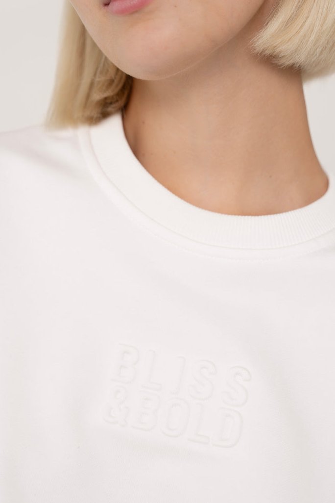 OVERSIZED SWEAT OFF WHITE BLISS&BOLD