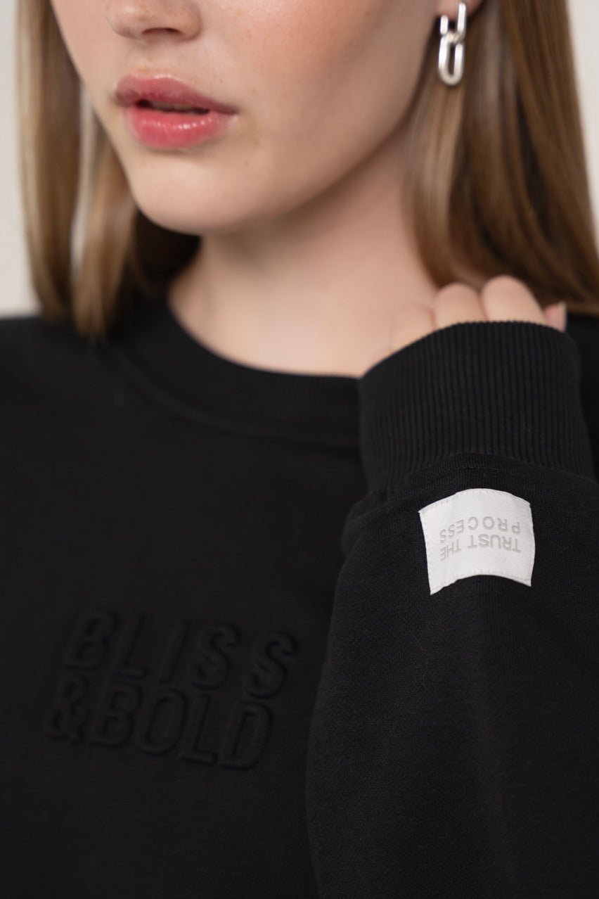 OVERSIZED SWEAT BLACK BLISS&BOLD