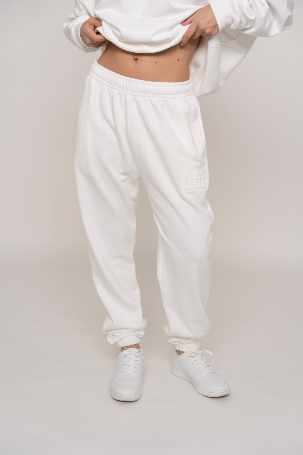 SWEAT PANTS BLISS&BOLD OFF WHITE