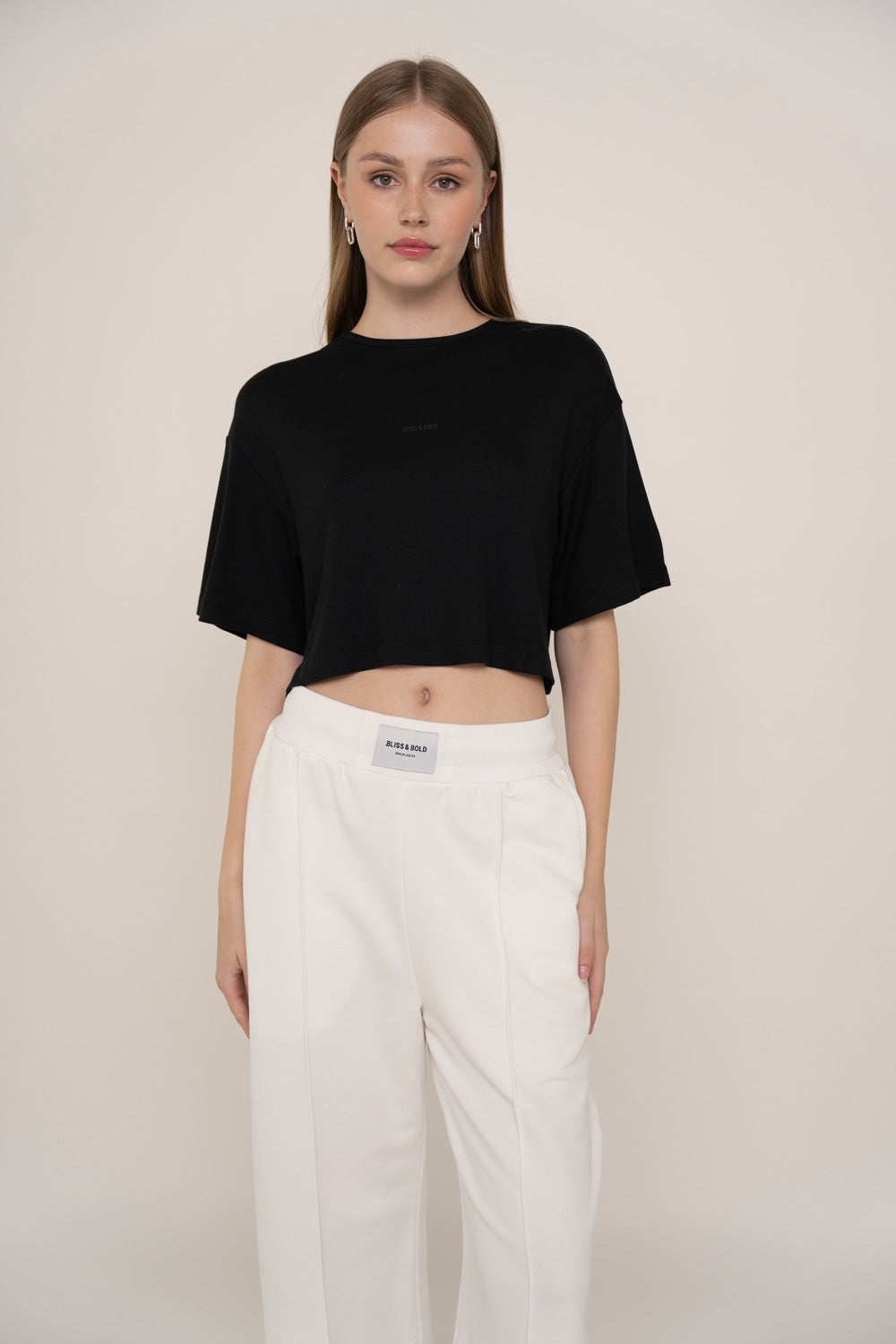 CROPPED TSHIRT BLACK