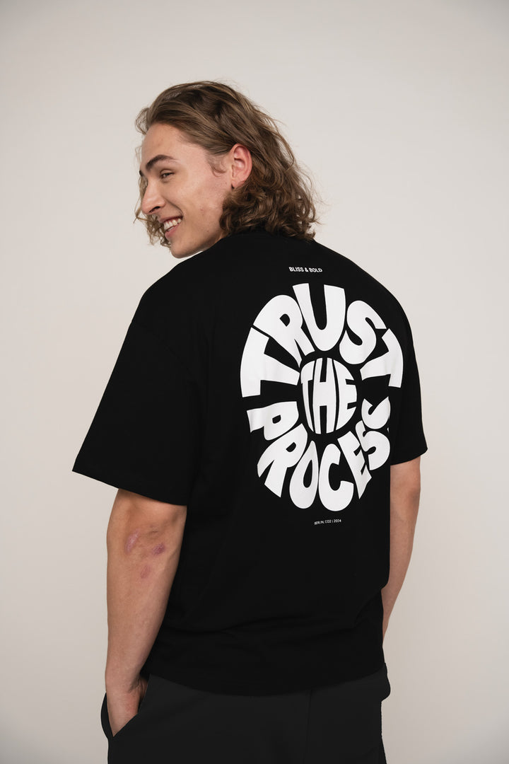 OVERSIZED TSHIRT BLACK TRUST THE PROCESS