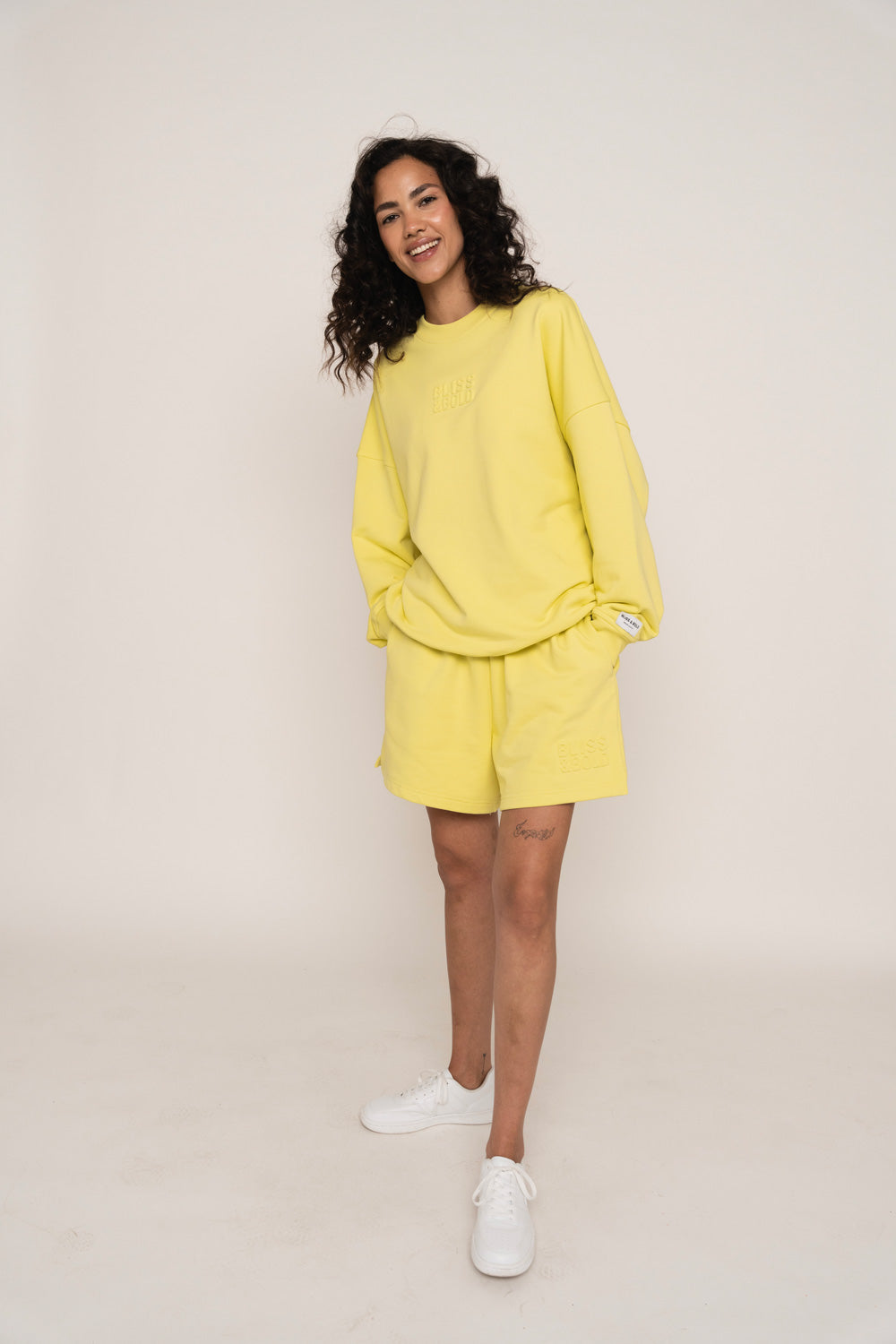 OVERSIZED SWEAT YELLOW PEAR BLISS&BOLD