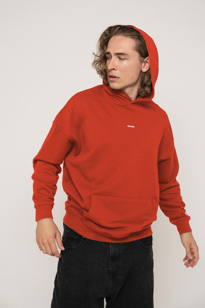 OVERSIZED HOODIE CHERRY TOMATO TRUST THE PROCESS