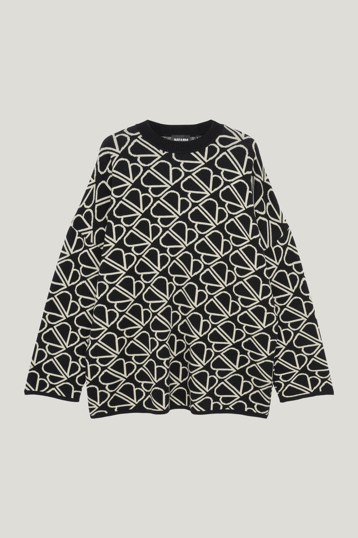 LOU BLISS & BOLD KNIT JUMPER BLACK