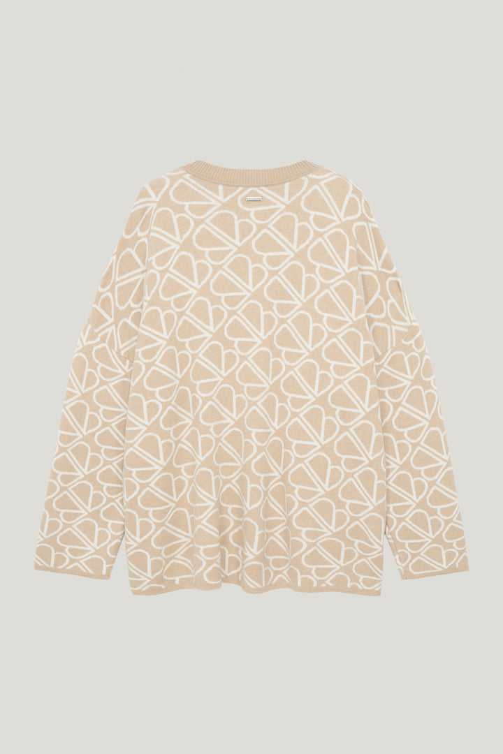 LOU BLISS & BOLD KNIT JUMPER GREIGE