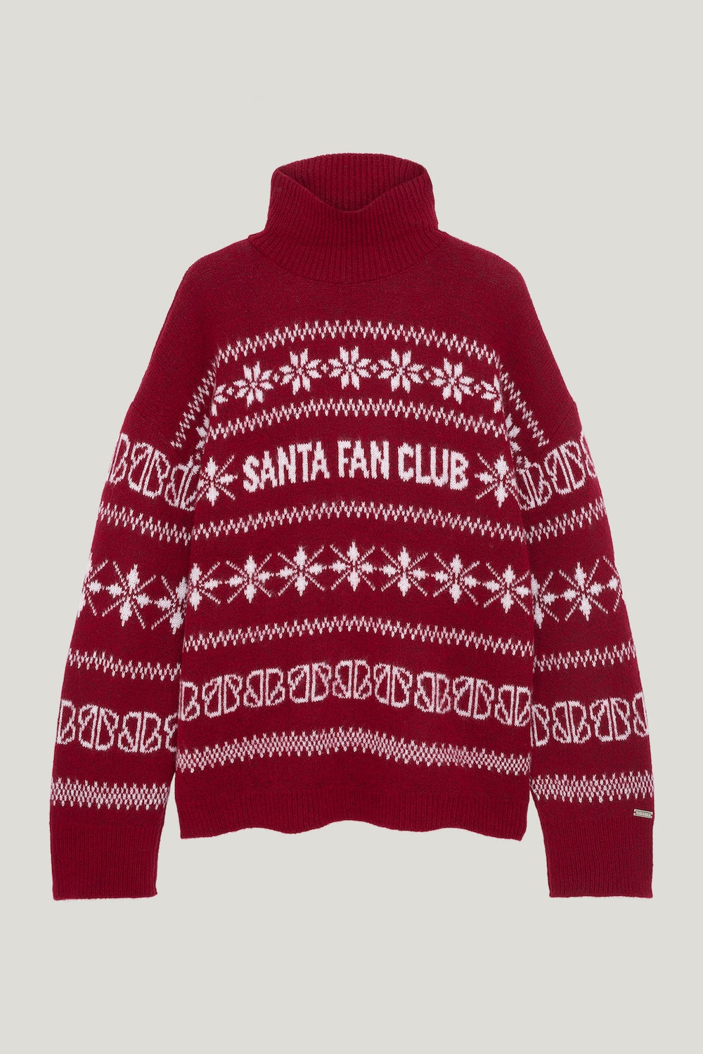 SANTA FAN CLUB KNIT JUMPER BORDEAUX