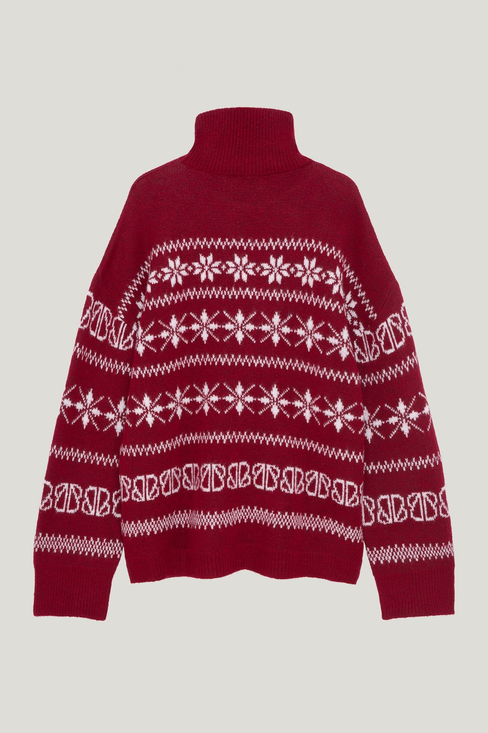 SANTA FAN CLUB KNIT JUMPER BORDEAUX