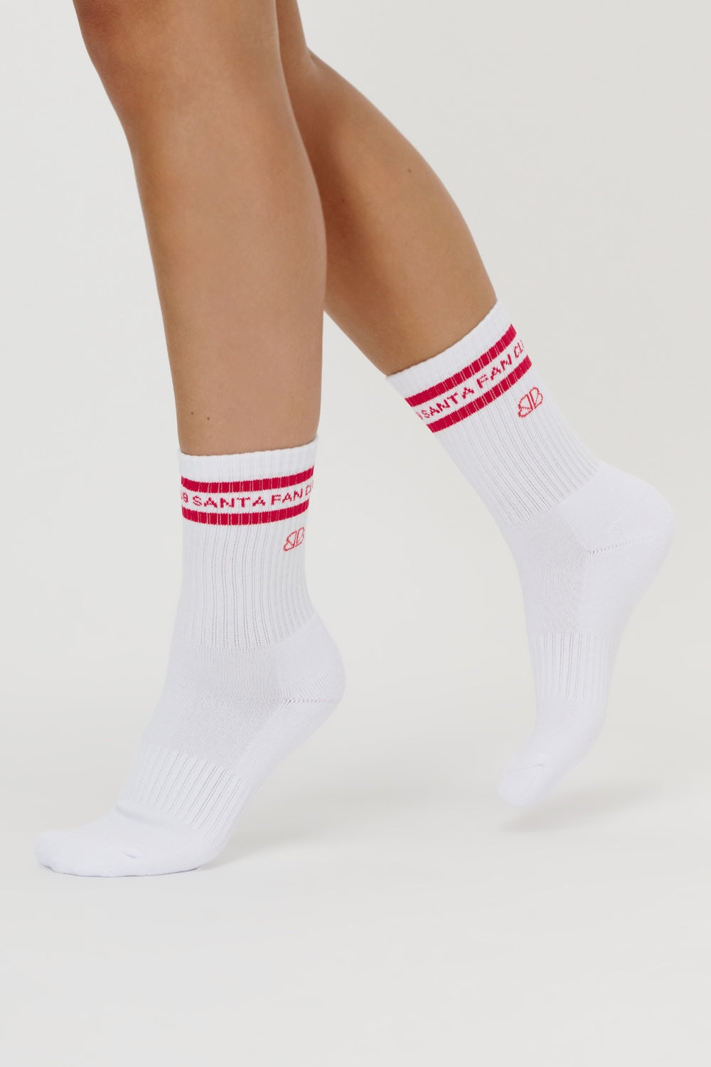 SANTA FAN CLUB SOCKEN WHITE (2er Pack)