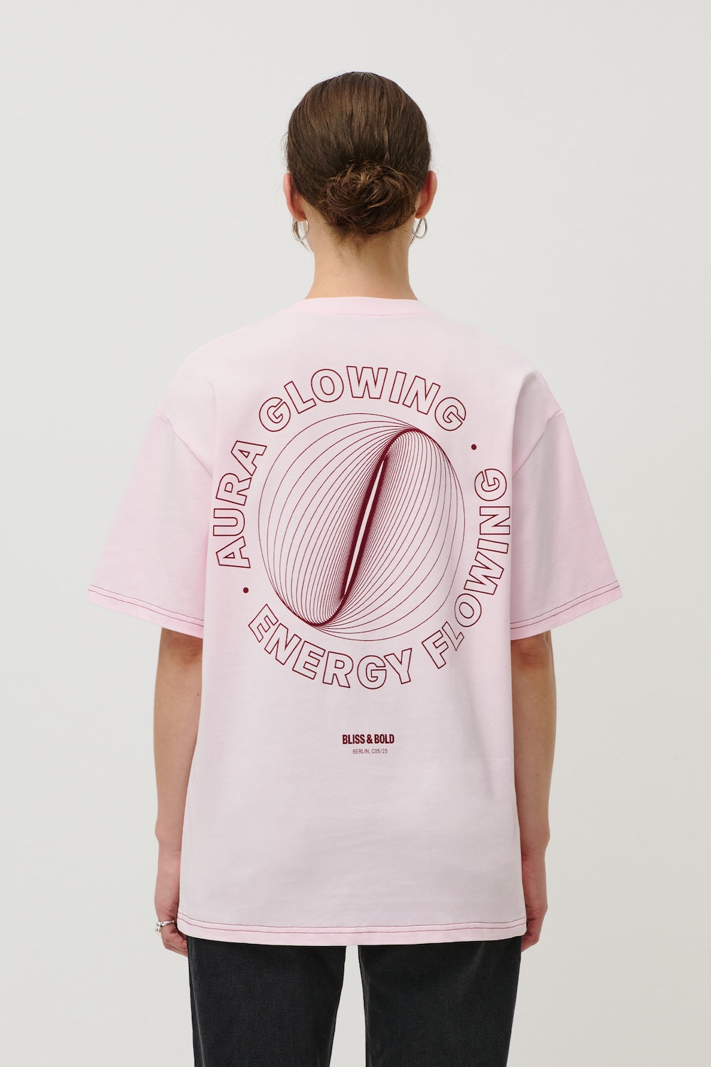 OVERSIZED SHIRT ROSA AURA GLOWING ENERGY FLOWING