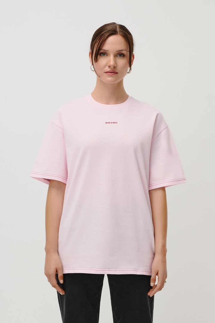 OVERSIZED SHIRT ROSA AURA GLOWING ENERGY FLOWING