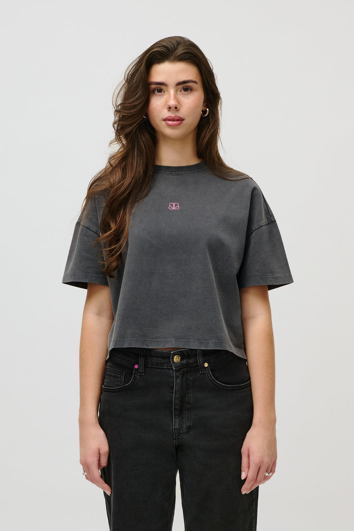 ESME TSHIRT BLACK WASHED