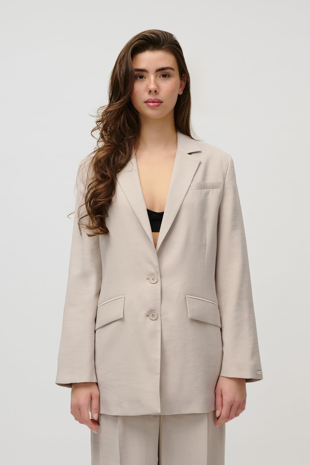 GRACE BLAZER GREIGE
