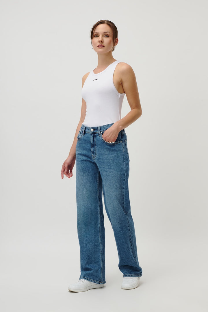 LANEYA JEANS MID BLUE