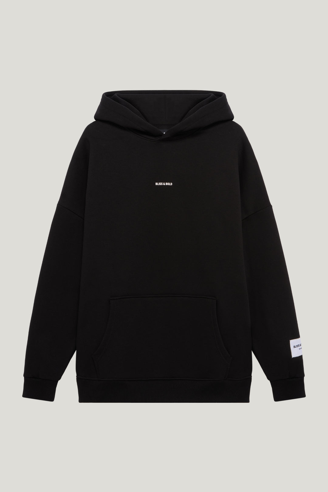 SEYDA OVERSIZED HOODIE BLACK TRUST THE PROCESS