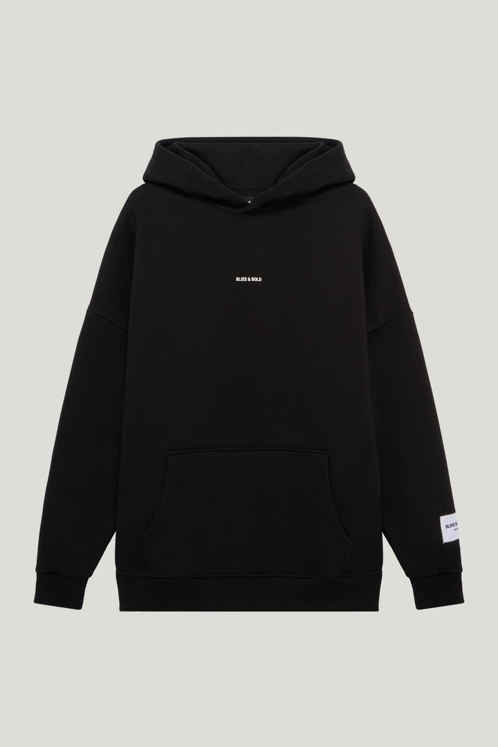 SEYDA OVERSIZED HOODIE BLACK TRUST THE PROCESS