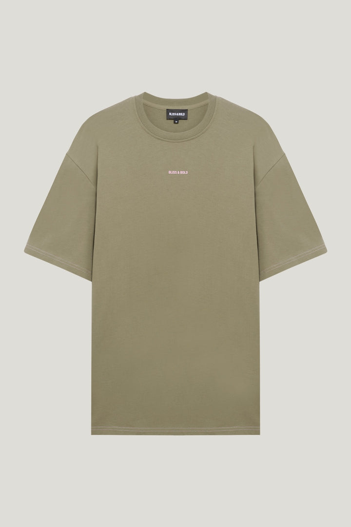 OVERSIZED SHIRT KHAKI AURA GLOWING ENERGY FLOWING