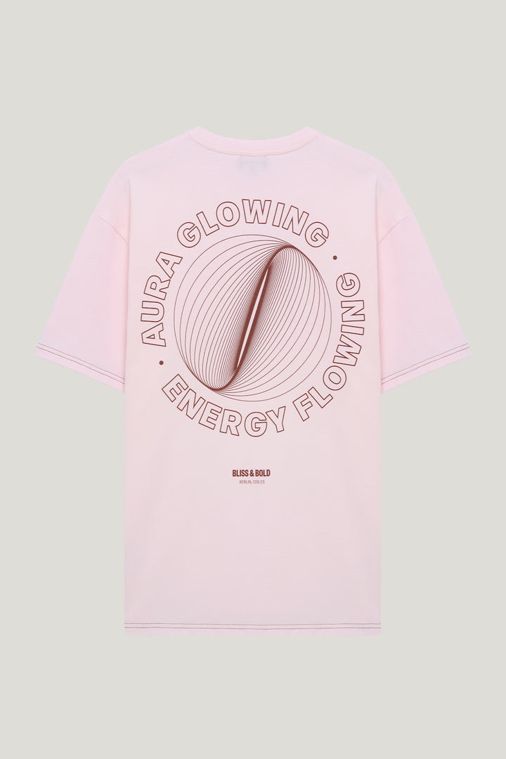OVERSIZED SHIRT ROSA AURA GLOWING ENERGY FLOWING