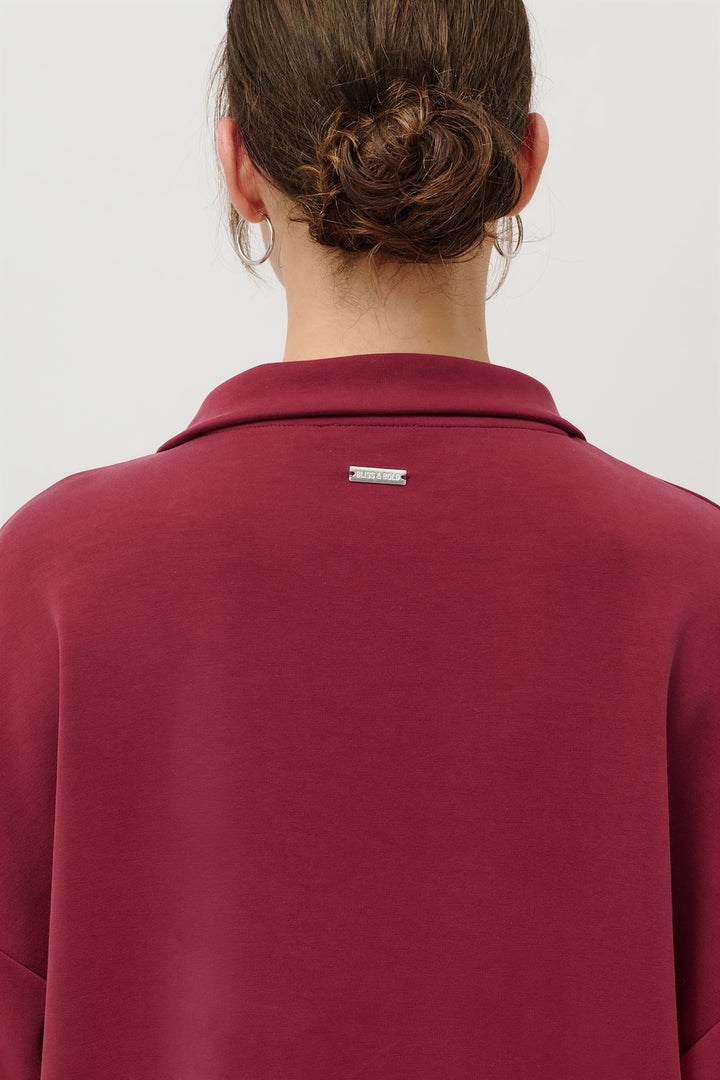 RUBY MODAL ZIPPER BURGUNDY