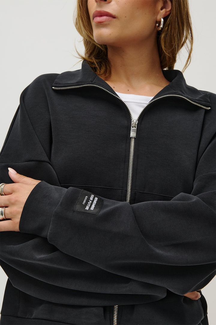 RUBY MODAL ZIPPER MOLTED BLACK