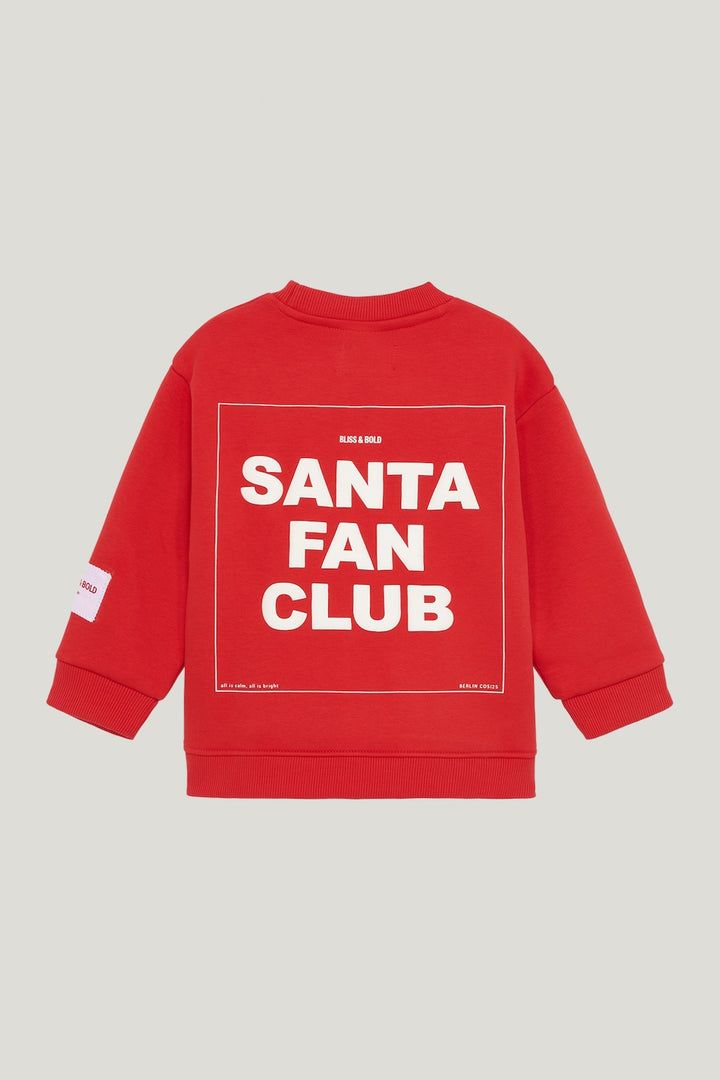 SANTA FAN CLUB SWEATER MINI CHRISTMAS RED