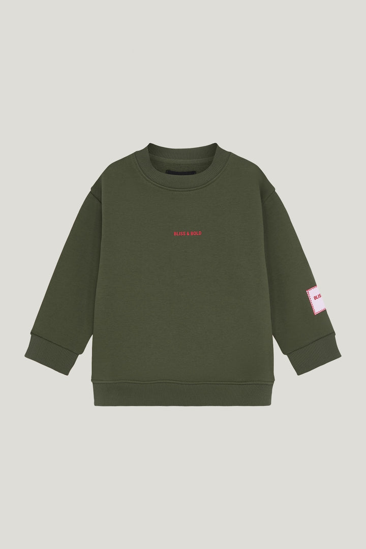 SANTA FAN CLUB SWEATER MINI FOREST GREEN