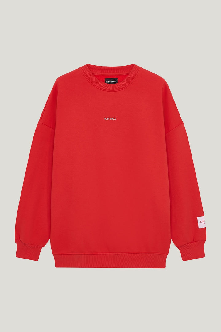 SANTA FAN CLUB SWEATER CHRISTMAS RED