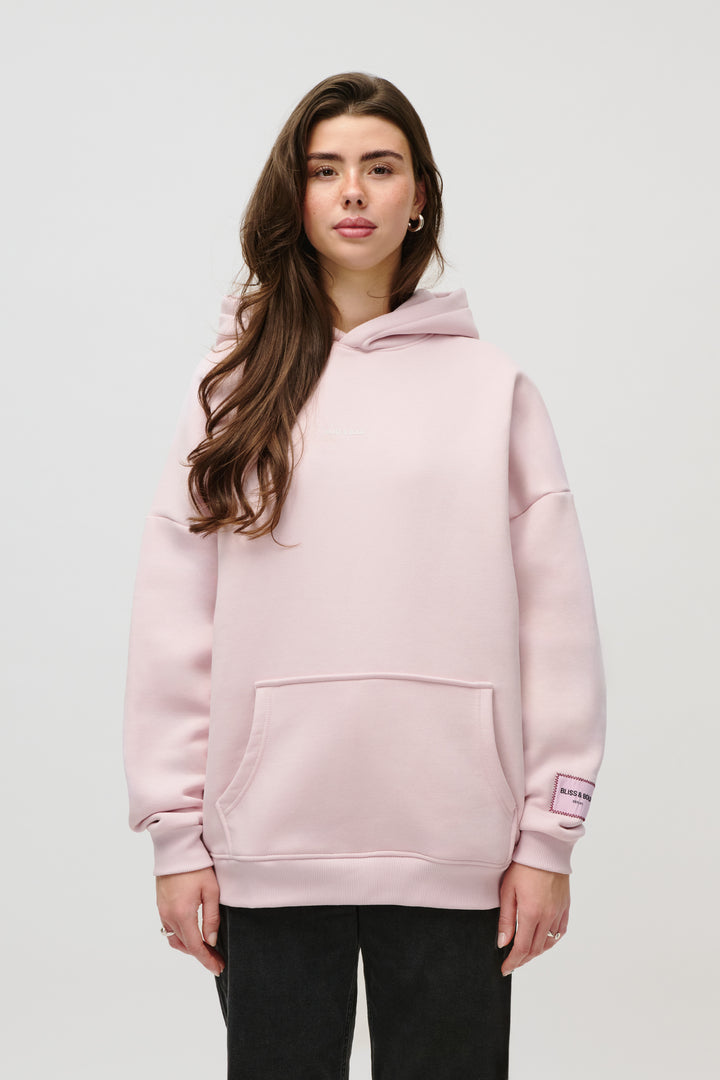 SEYDA OVERSIZED HOODIE PASTEL PINK TRUST THE PROCESS
