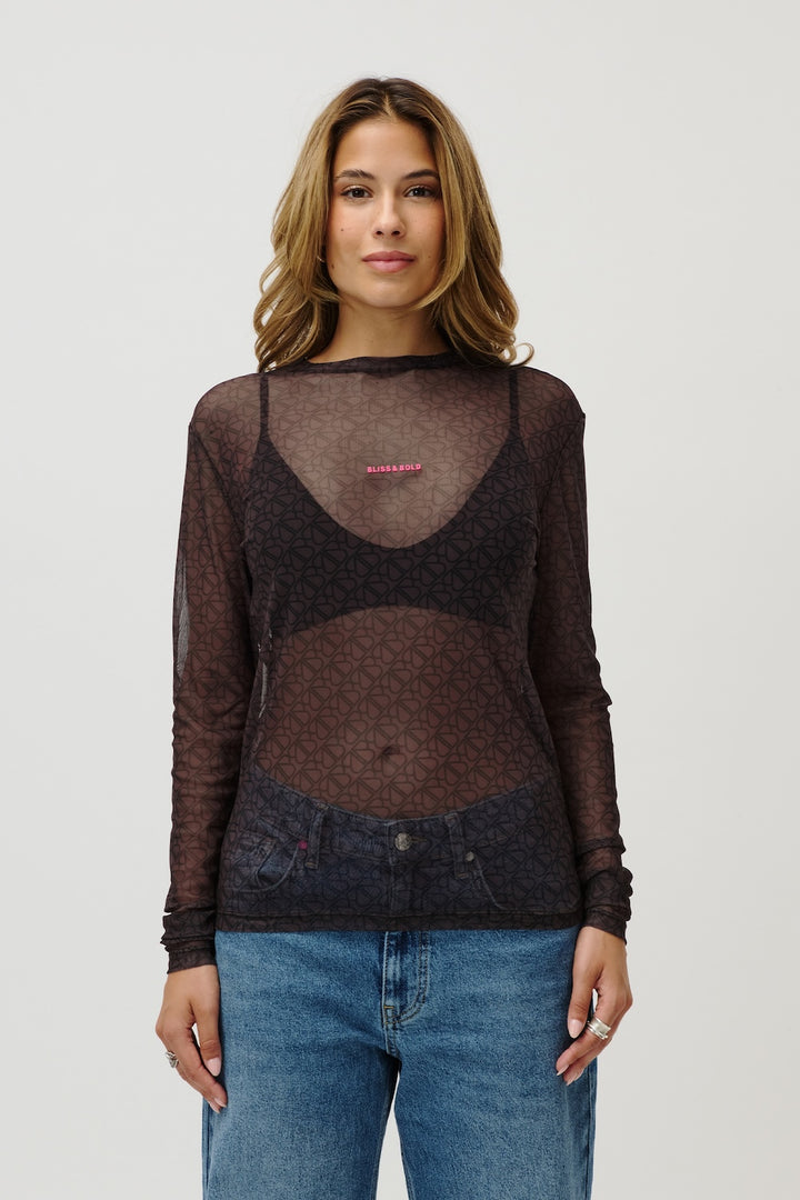 BLISS & BOLD ZUMA MESH LONGSLEEVE