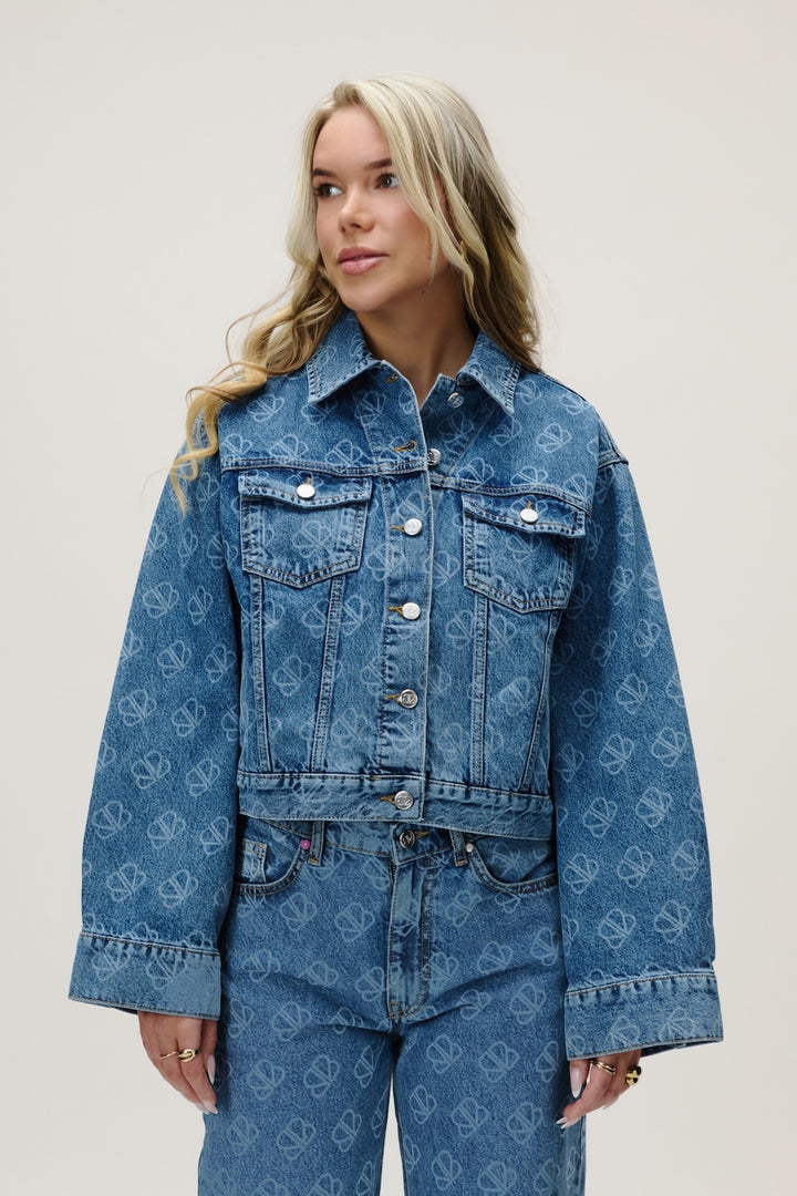 AMBER DENIM JACKET MID BLUE