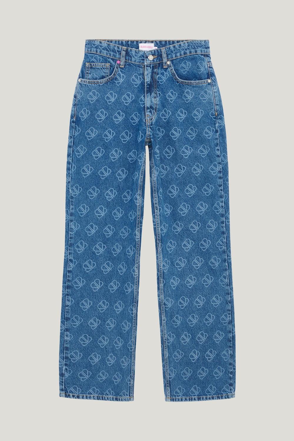 LANEYA DENIM STRAIGHT LEG MID BLUE