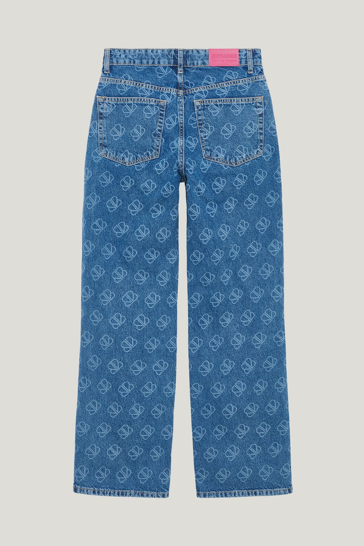 LANEYA DENIM STRAIGHT LEG MID BLUE