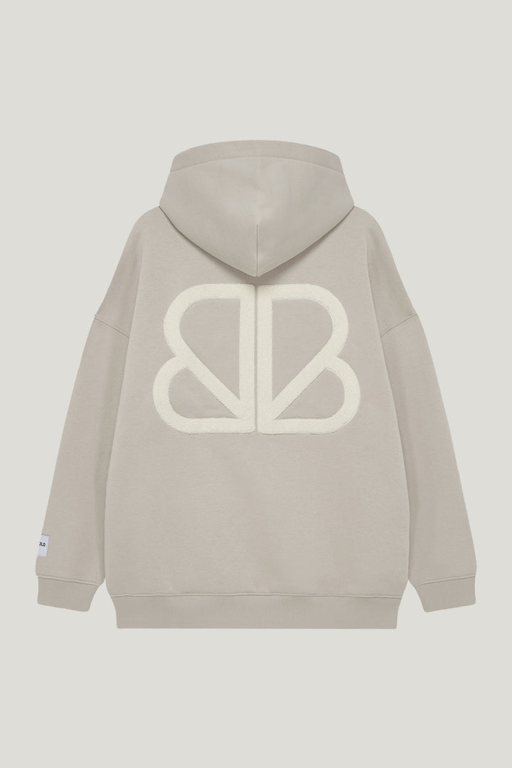 HAYRA OVERSIZED ZIPPER B&B GREIGE