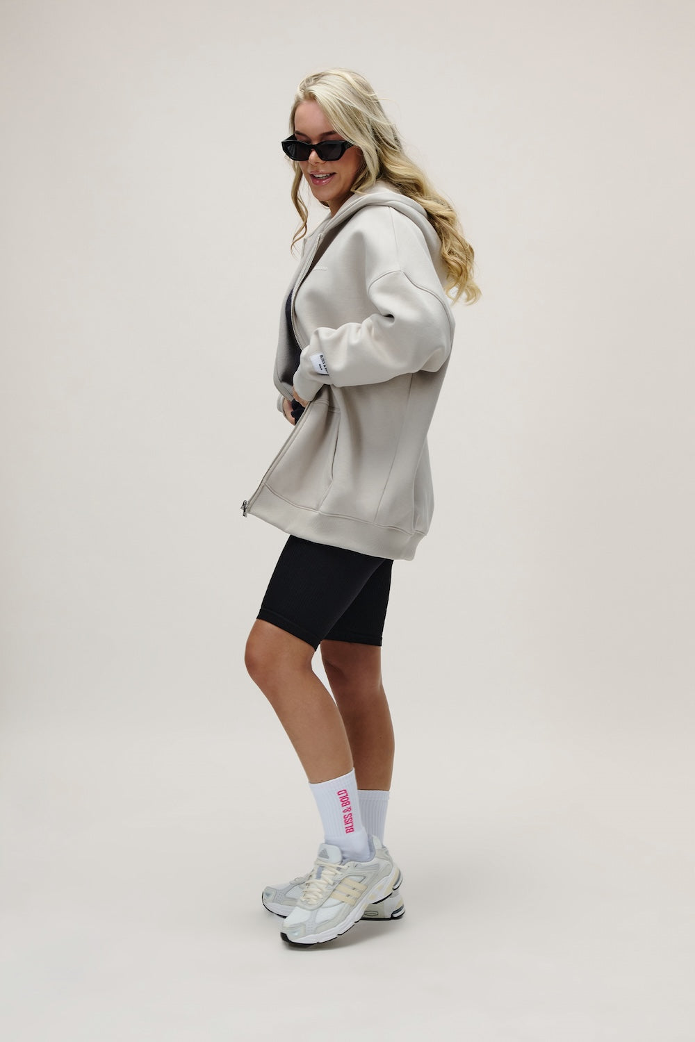 HAYRA OVERSIZED ZIPPER B&B GREIGE