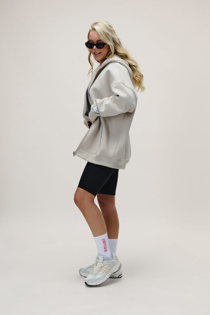 HAYRA OVERSIZED ZIPPER B&B GREIGE