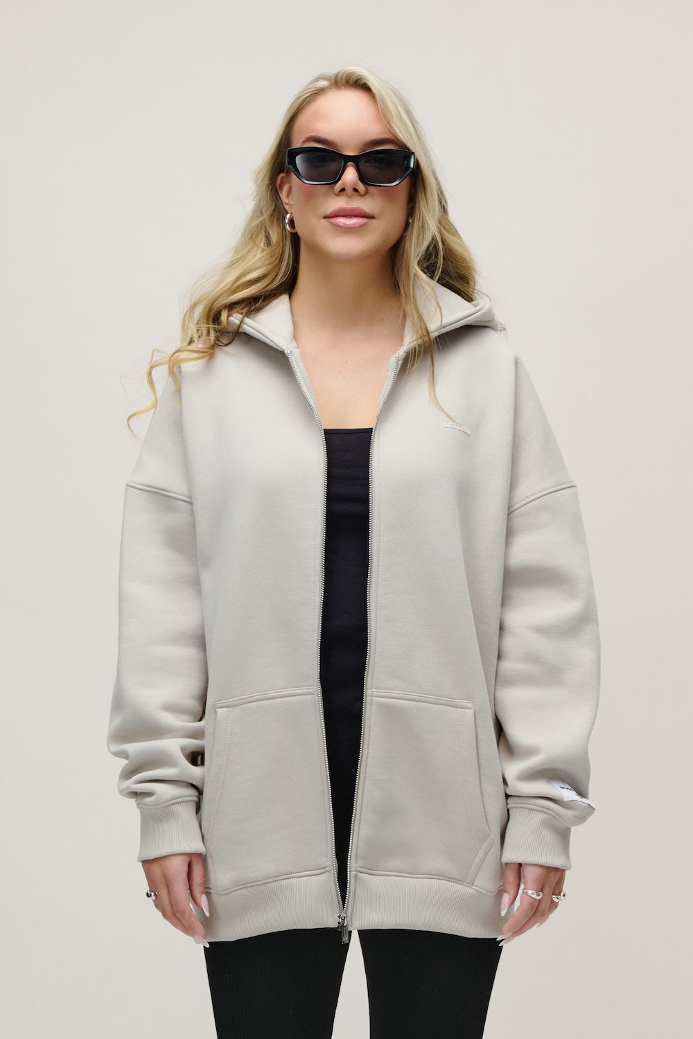 HAYRA OVERSIZED ZIPPER B&B GREIGE