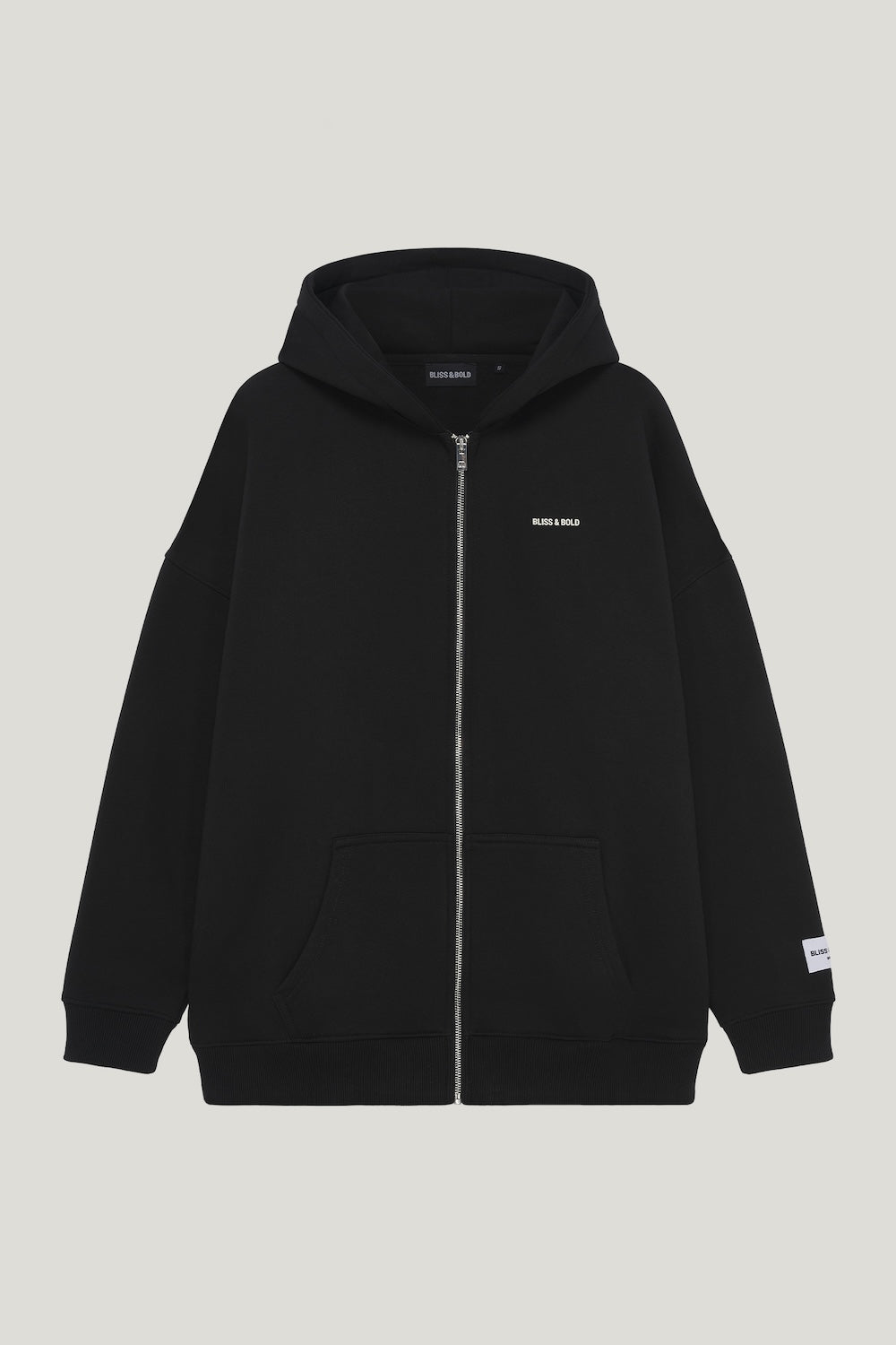 HAYRA OVERSIZED ZIPPER B&B BLACK