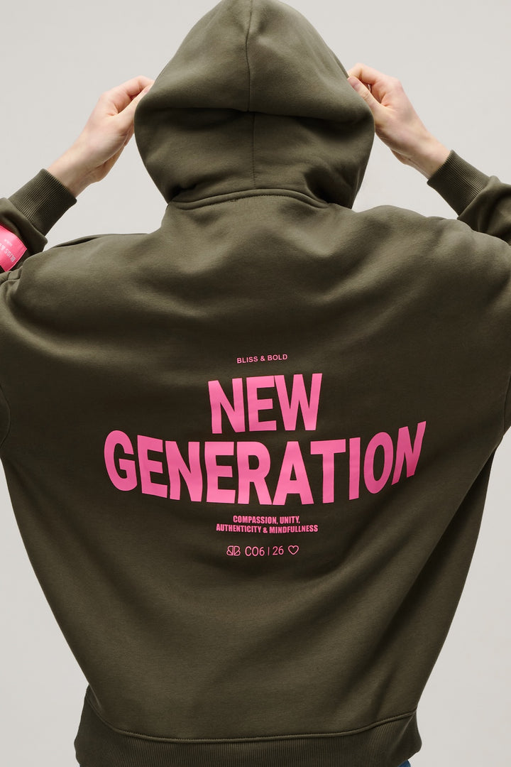 SEYDA OVERSIZED HOODIE OLIVE NEW GEN