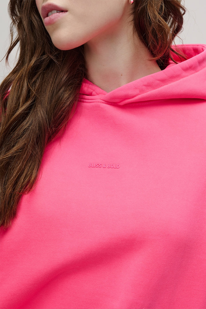 SEYDA OVERSIZED HOODIE NEON PINK