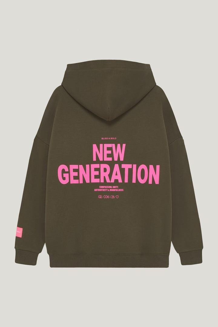 SEYDA OVERSIZED HOODIE OLIVE NEW GEN