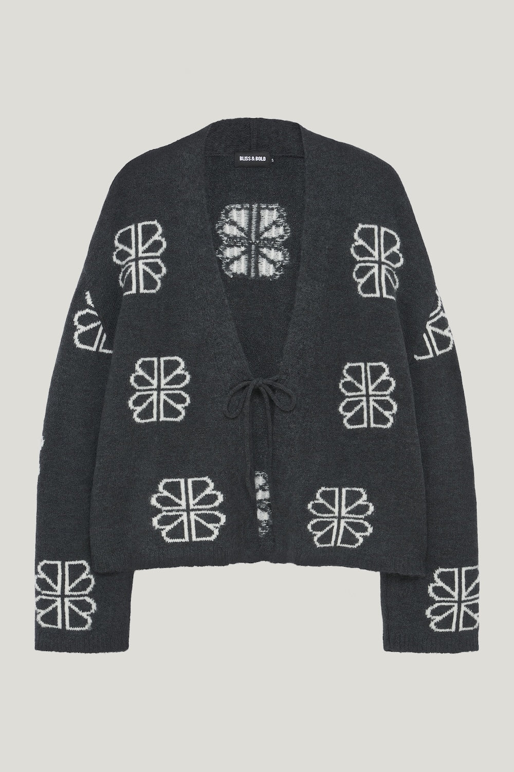 TALA CARDIGAN B&B DARK GREY