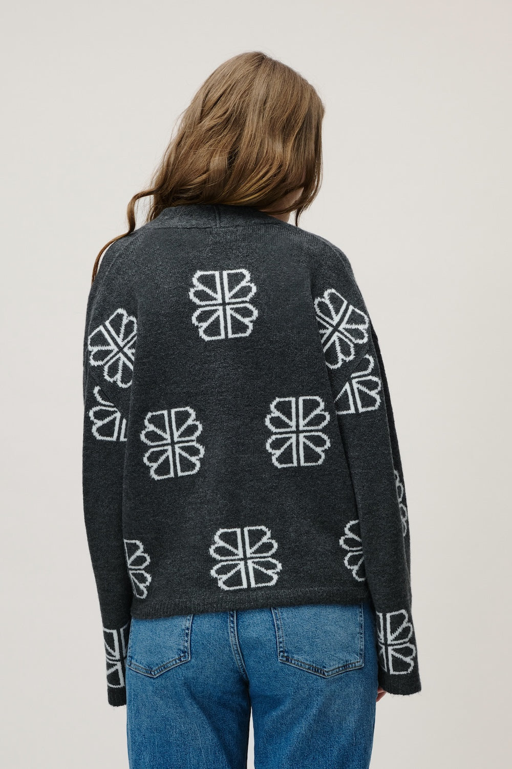 TALA CARDIGAN B&B DARK GREY