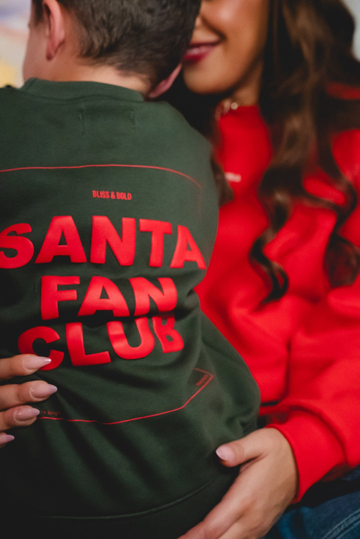 SANTA FAN CLUB SWEATER MINI FOREST GREEN
