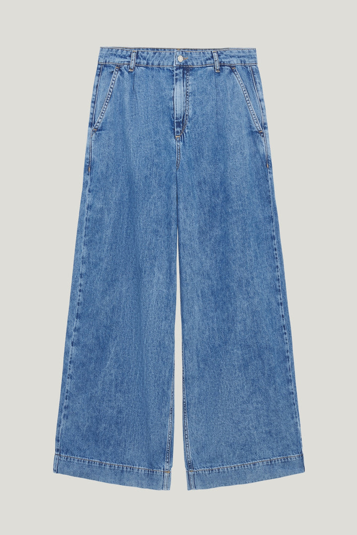 EMILY CROPPED PANTS JEANS BLUE