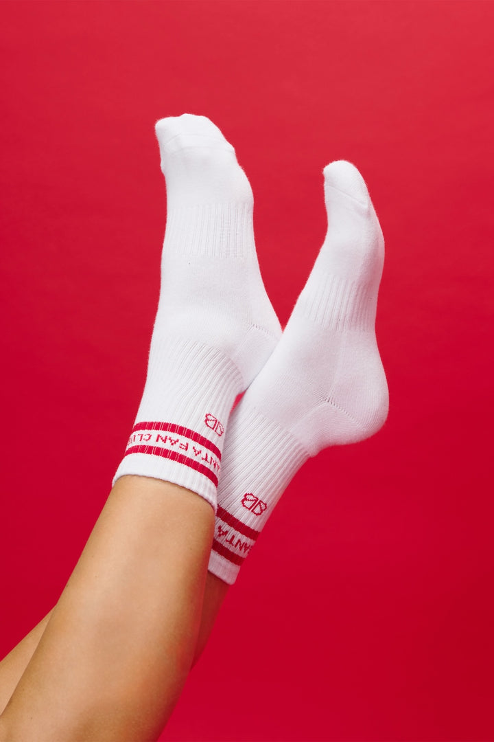 SANTA FAN CLUB SOCKEN WHITE (2er Pack)